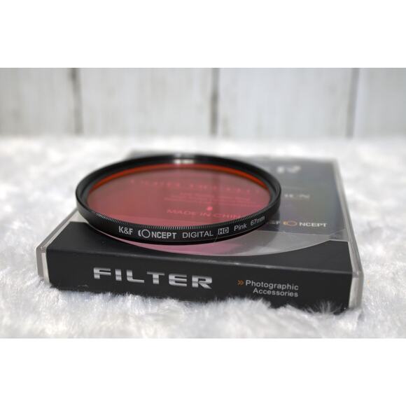 K&F Concept Circular Digital High Def Low Profile Filter Ring 67mm Pink - Picture 5 of 5